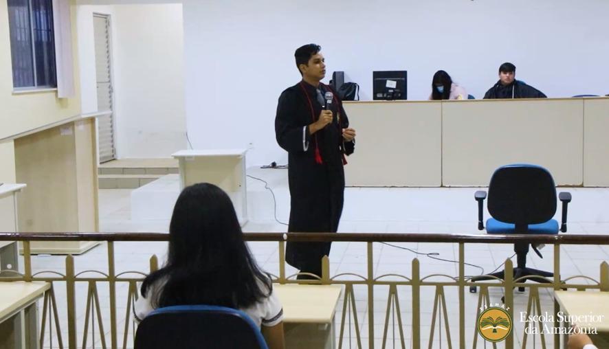 Acadêmicos do quarto período de Direito da Esamaz participam de Tibunal do Júri – Simulado