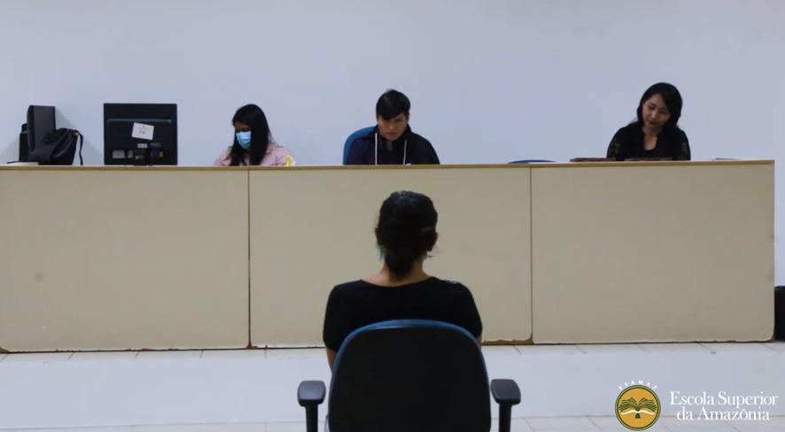 Acadêmicos do quarto período de Direito da Esamaz participam de Tibunal do Júri – Simulado