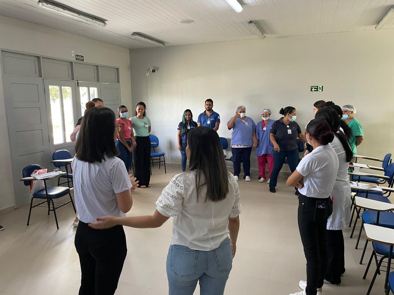 Alunos de Psicologia da ESAMAZ ABAETETUBA contribuem para o sucesso da Semana de Promoção à Saúde no Hospital Regional Santa Rosa